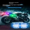 1 шт. Беспроводной пульт светодиодный стробоскоп декоративный свет RGB цветной датчик вибрации сигнальный предупреждающий свет для мотоцикла автомобиля