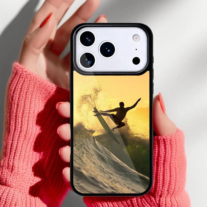 Мягкий чехол для телефона 'Волна для серфинга' для iPhone 17 Air 16e 15 14 13 Pro Max Задняя крышка для 12 11 Pro Coque