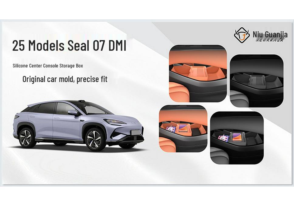 Совместимо с Geely 25 Model Sea Lion 07 DMI: Нижний отсек и бокс для очков для центральной консоли.