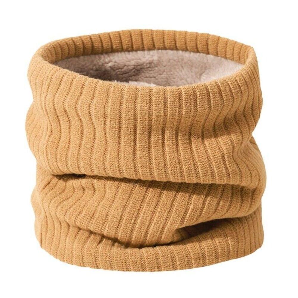 Шарф Ветрозащитный Двухслойный Шарф-петля Подогреватель шеи Зимний Бафф Флисовый Шарф