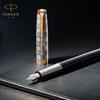 Шариковая ручка PARKER Sonnet Premium Metal Black GT со средним наконечником в подарочной коробке, оригинальный импортный продукт 2119787 и на масляной основе