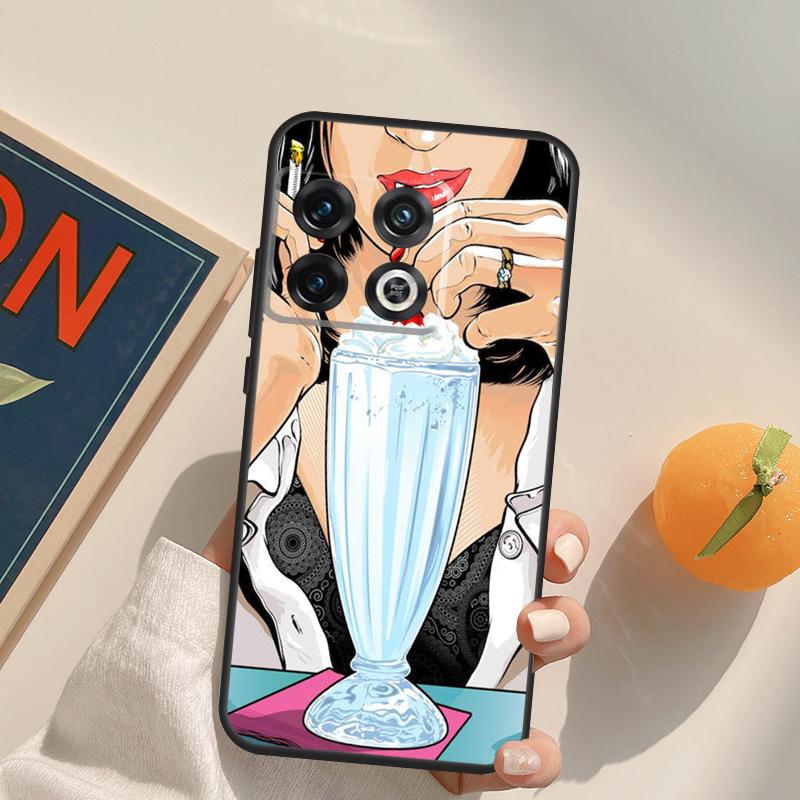 Чехол 'Криминальное чтиво' с танцующими персонажами для OnePlus 13T 10T 10R 12R 13R 15 13 12 11 10 9 Pro Nord CE 5 2 3 4 Lite N20 N30