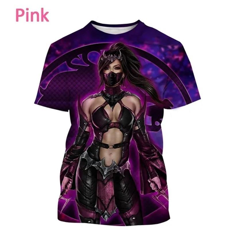 Игровой Футболка Mortal Kombat Для Мужчин Крутая С Коротким Рукавом Топы Модная Повседневная Оверсайз Уличная Футболка Ropa Hombre
