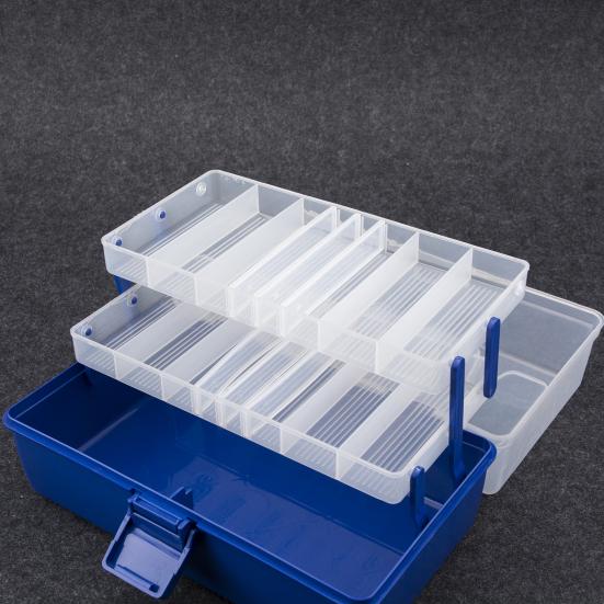 Portable 3/4 Layers Lure Bait Storage Box Fishhook Fishline Fishing Gear Protective Case