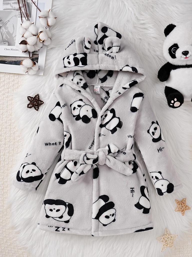 Детский утолщенный халат из кораллового флиса – Фланелевый халат для мальчиков и девочек, размеры от младенческого до среднего, подходит для всех сезонов