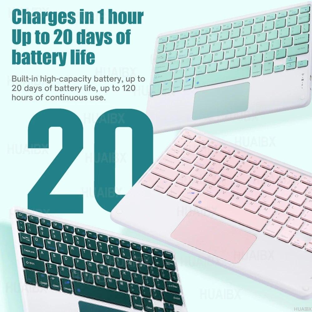 Keyboard Case for Galaxy Tab A9 Plus 11 Inch, Detachable Bluetooth Keyboard Cover for Samsung Tab A9 Plus SM-X210N/X216B Leather Case