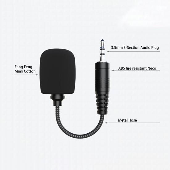 Мини Микрофон Шум Живой Микрофон для Караоке Подавление Звука Мобильный Компьютер Прямое Подключение Микрофона
