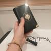 Женский складной кошелек NICOLE MILLER, средний кошелек, натуральная коровья кожа, кошелек с логотипом WW914BK