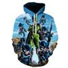 Anime Dragon Ball Peripheral Pullover 3D Printed Hooded Sweatshirt Jacket 2024 Spring And Autumn Style For Men And Women