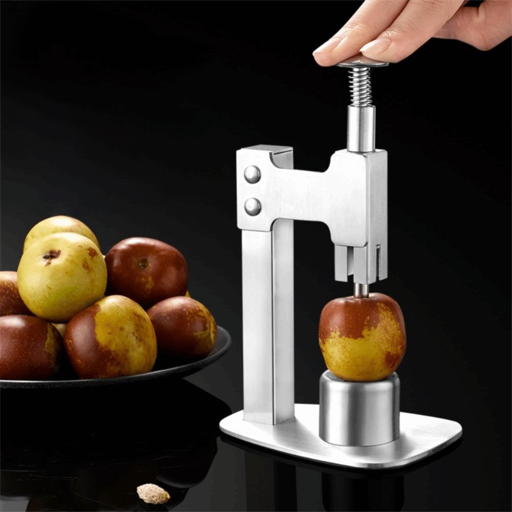 Labor-Saving Stainless Steel Red Dates Corer Press Type Cherry Pitter Olive Core Remover Plum