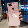 Shiny Starry Sky A-Z Letter Phone Case For Google Pixel 3a Soft Silicone Black Case For Google Pixel 3a XL Anti-scratch Casing