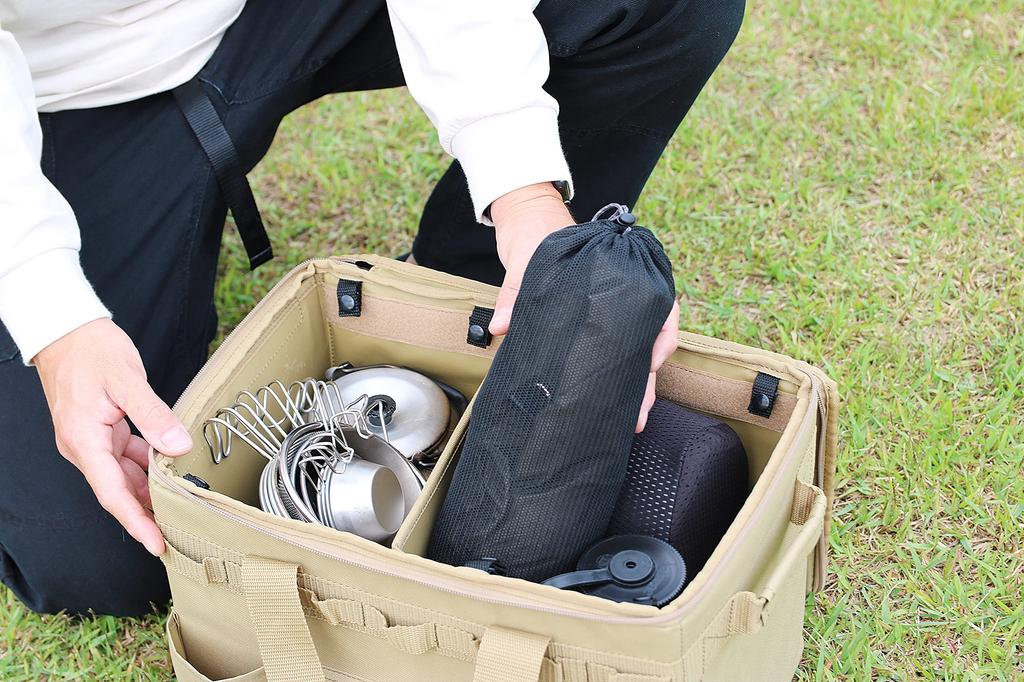 KAKURI Multi Gear Container Camel Outdoor Camping Universal Storage Box с разделителями 240 x 380 x 260 мм Прибл.