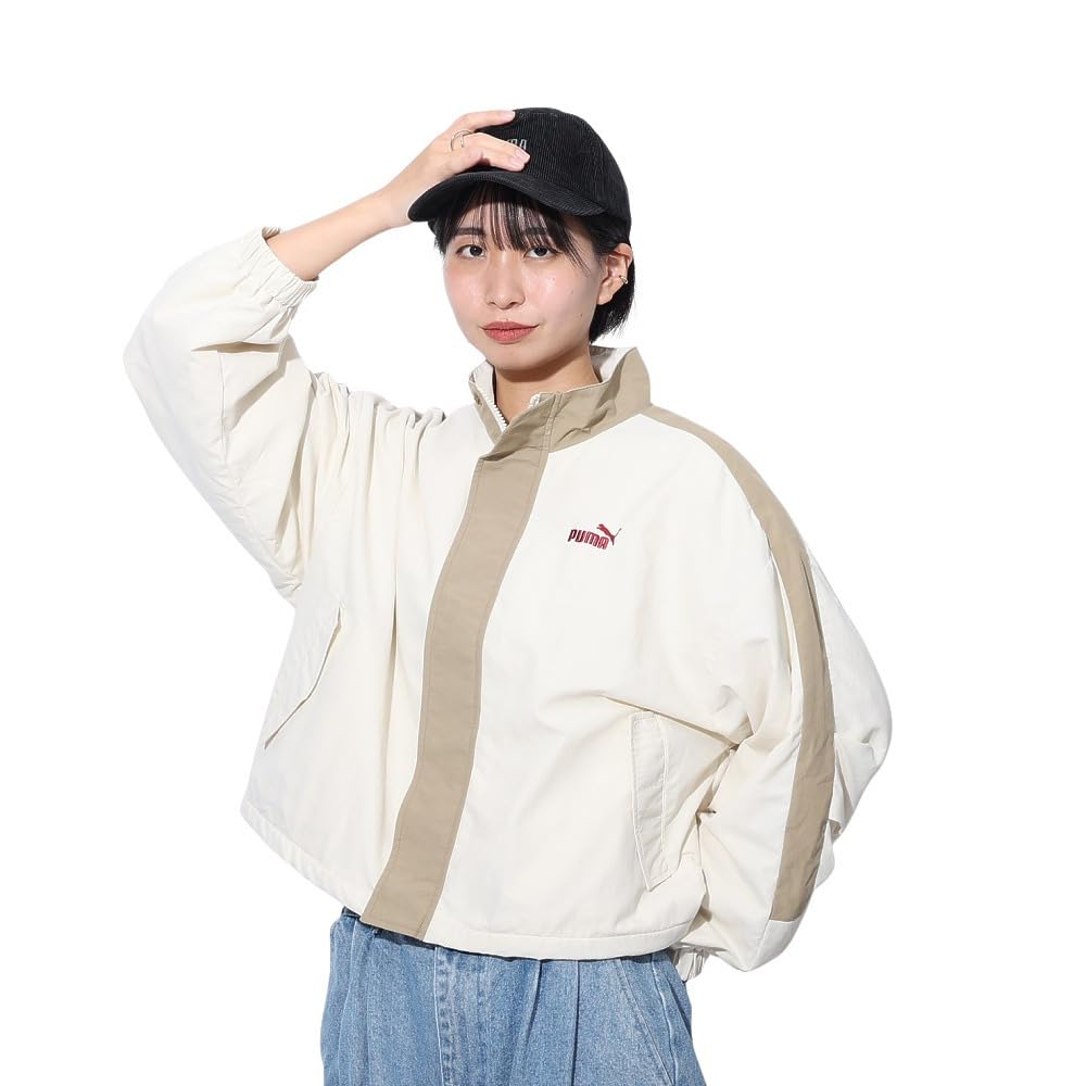 Puma Ветрозащитная тканая куртка CORE HERITAGE в цвете Alpine Snow 2024 Женская Однолинейная (683594) (87), Наступила зима