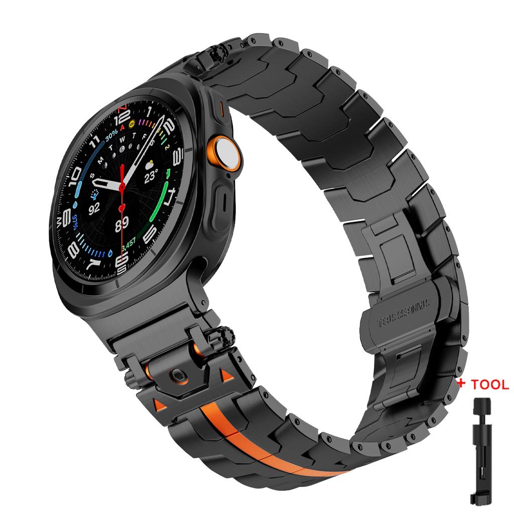 Stainless Steel Strap for Samsung Galaxy Watch Ultra 47mm Loop Band Bracelet for Galaxy Watch Ultra 47MM No Gaps Link Wristband