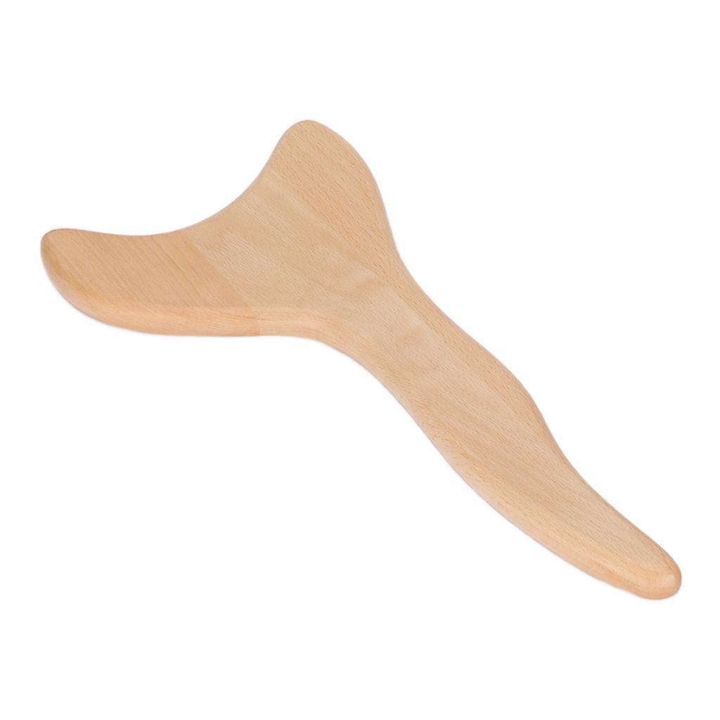 Буковая скребковая доска Изысканный деревянный инструмент для массажа гуаша для шеи, тела, меридианов