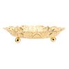 Retro Embossed Turkish Serving Tray Gold Embossed Decorative Tray  For Home Bar