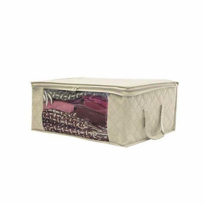 1/2/3Pcs Clothing Wardrobe Organizer Bag Clothes Blanket Quilt Closet Box Bag Home Foldable Storage