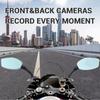 Мотоциклетный видеорегистратор Dash Cam 1080P Водонепроницаемый Двойной Объектив Зеркало Камера Переднего и Заднего Вида 165 Градусов Широкоугольный Видеорегистратор Действия