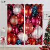 Christmas Decoration Curtain Christmas Tree Christmas Hat Gift Elk Snowflakes New Year Festival 3d Printing Easy To Wash Curtain