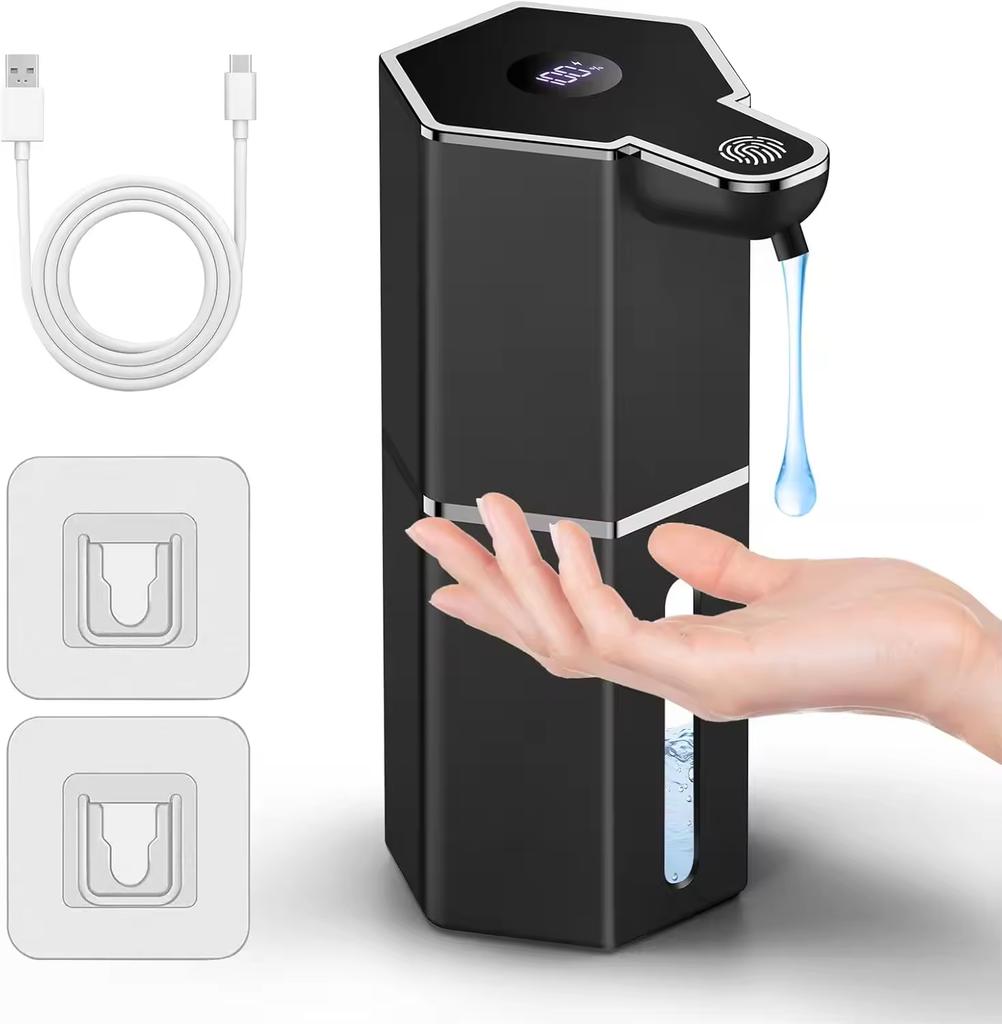 Автоматический дозатор мыла 360 мл 4 уровня дозирования жидкого вспенивающегося мыла Длительная зарядка аккумулятора Автоматический дозатор мыла Без сверления