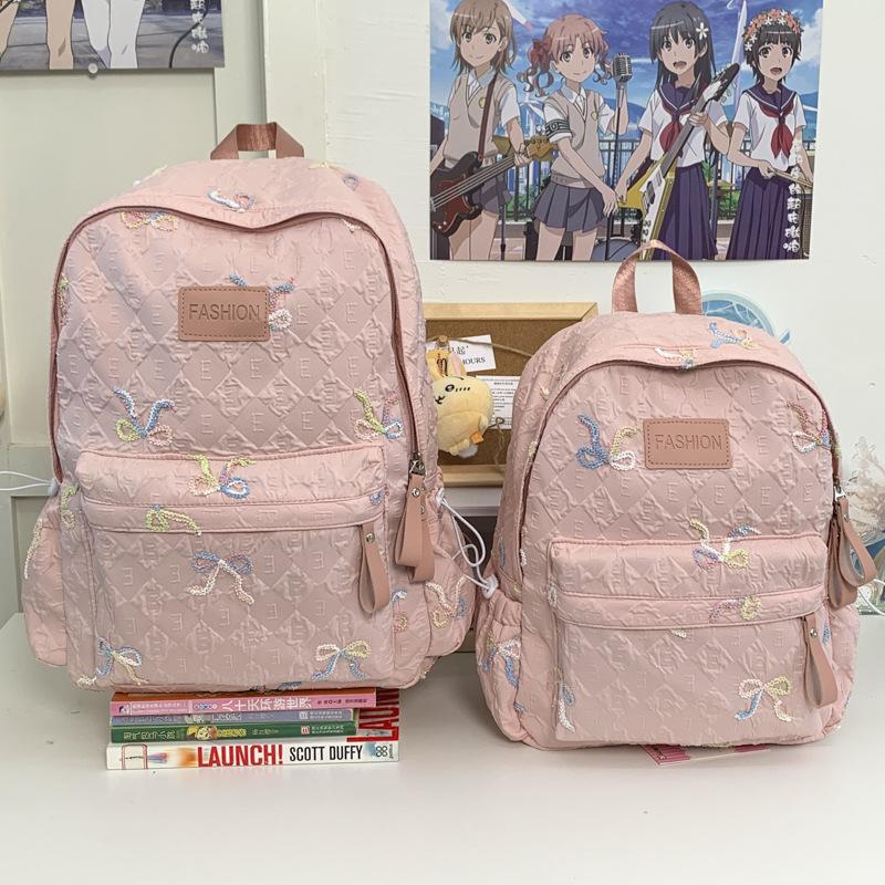 Schoolbag small fresh and cute student backpack new cartoon schoolbag high value female junior high school versatile large capacity backpack