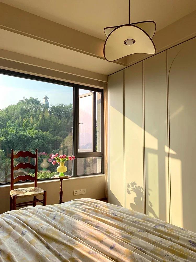 Светодиодный подвесной светильник Wabi-sabi из ткани для гостиной, магазина, потолочной люстры для кухни, домашнего декора, подвесных светильников для острова, светильников