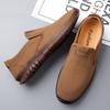 2025 кожаная обувь мужская мягкая подошва мягкий верх повседневная обувь мужская подошва из говяжьей кожи ручной работы на одном педале ленивая обувь