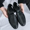 Brand's New Men's Summer Oversized Breathable Sandals Retro Pointed Men's Trend Hollowed Out Comfortable Leather Shoes