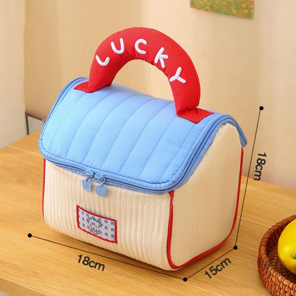 House-shaped Makeup Bag Large Capacity Skincare Storage Bag Creative Travel Washbag  Home