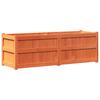 Plant Box Wax Brown 150x50x50 cm Solid Pine Wood