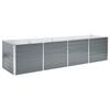 VidaXL Raised Garden Bed Galvanized Steel 320x80x77 Cm Grey