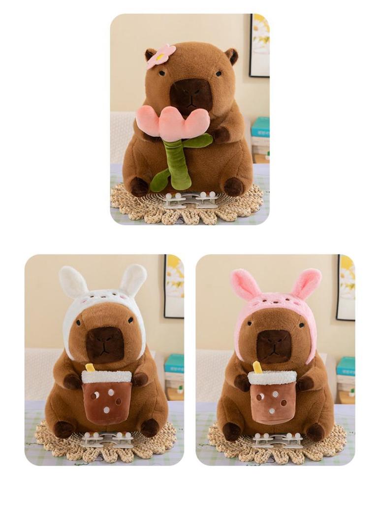 New Capybara Plush Doll: Internet Sensation Milk Tea Capybara for Children's Gift