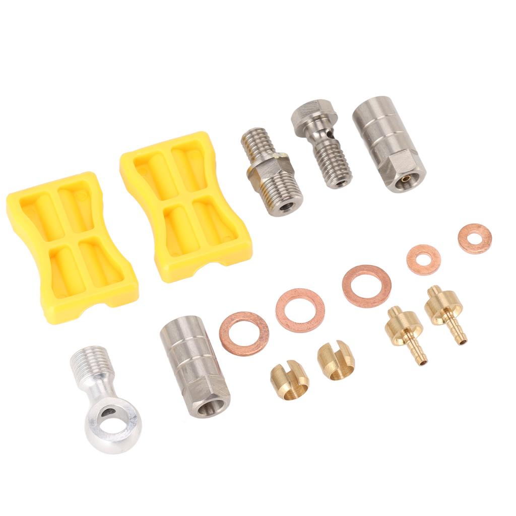 Bike Brake Hose Connector Aluminium Alloy Durable Easy Installation Hydraulic Bike Brake Hose Set