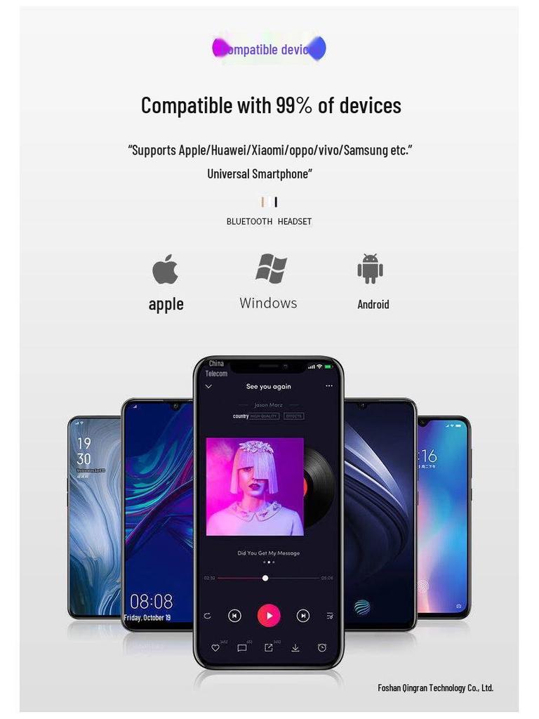 2026 True Wireless Noise-Cancelling Earphones: Long-Wearing, Pain-Free, Ideal for Running and Compatible with Apple & Android.