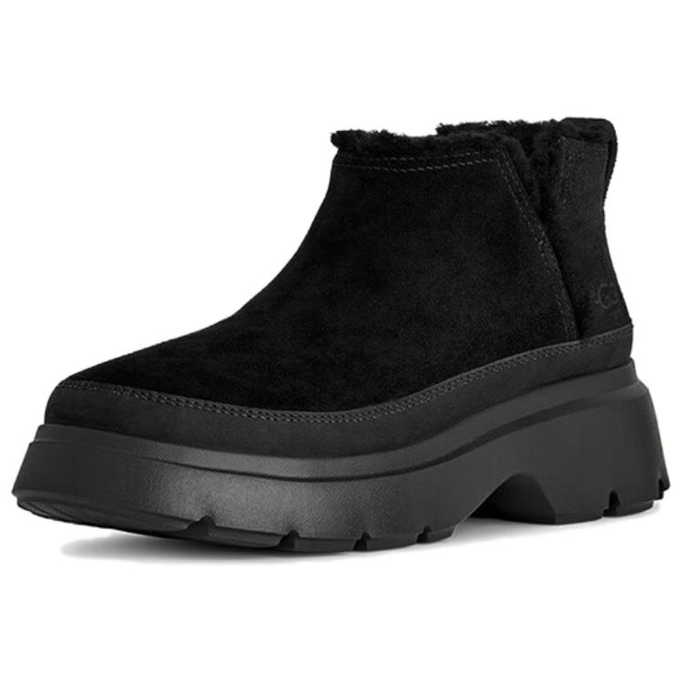 UGG Calimuze Ultra Mini Slip On Comfortable Simple Snow Boots Women Boots Black 1174495-BLK