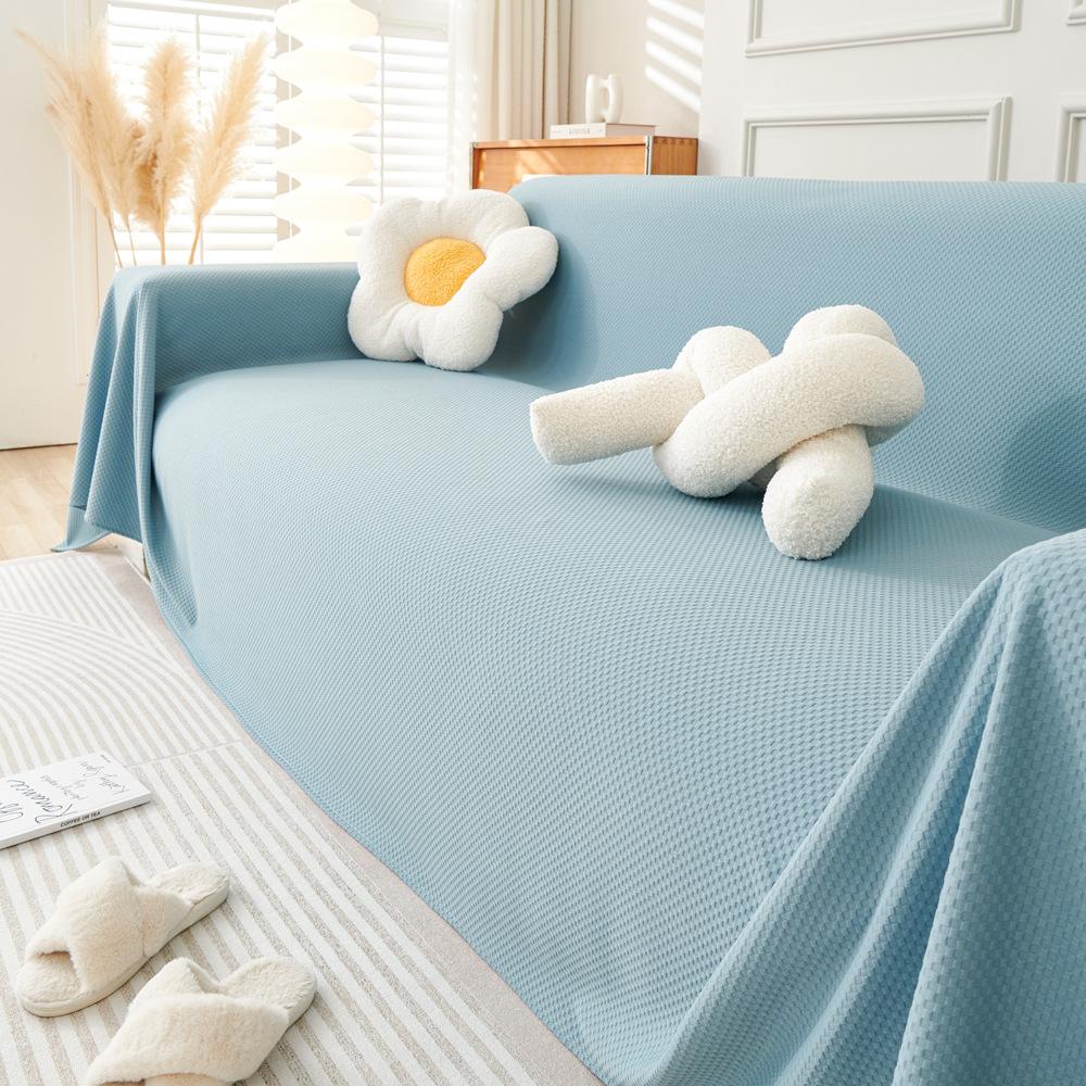 Простой чехол для дивана, полотенце, ткань, нескользящая, против морщин, подушка для дивана, универсальный, всесезонный, высокочувствительный, всеобъемлющий, современный чехол для дивана