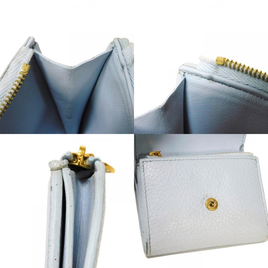 Used 12564 Portefeiulle Capucines XS M69061 7942 LV Logo Pastel Light Blue Japan Exclusive Taurillon Clemence Blue