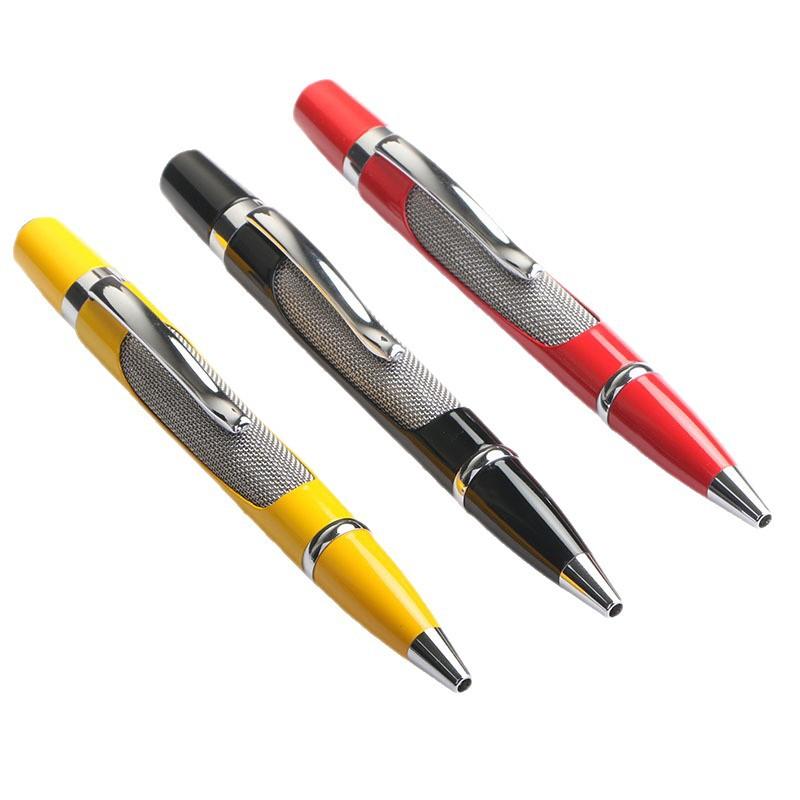 Chinese Enterprises Supply Metal Hollow Steel Brushed Ballpoint Pens Creative Personalized Business Gifts Advertising Pens Rotating Neutral Pens