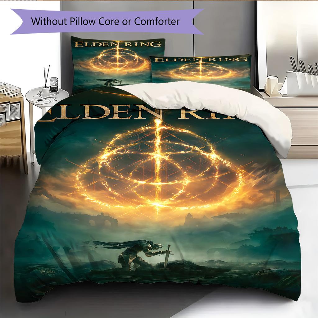 Third-person game Pattern Bedding Quilt Set Quilt Cover Pillowcase Home Decoration Birthday Gift (1 * duvet cover + 2 * pillowcase, without core)