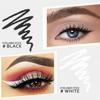 12 Piece White And Black Eyeliner Pencil Set For Eyebrows, Eyeshadow And Lips. Includes Sharpener. Waterproof , Long-lasting