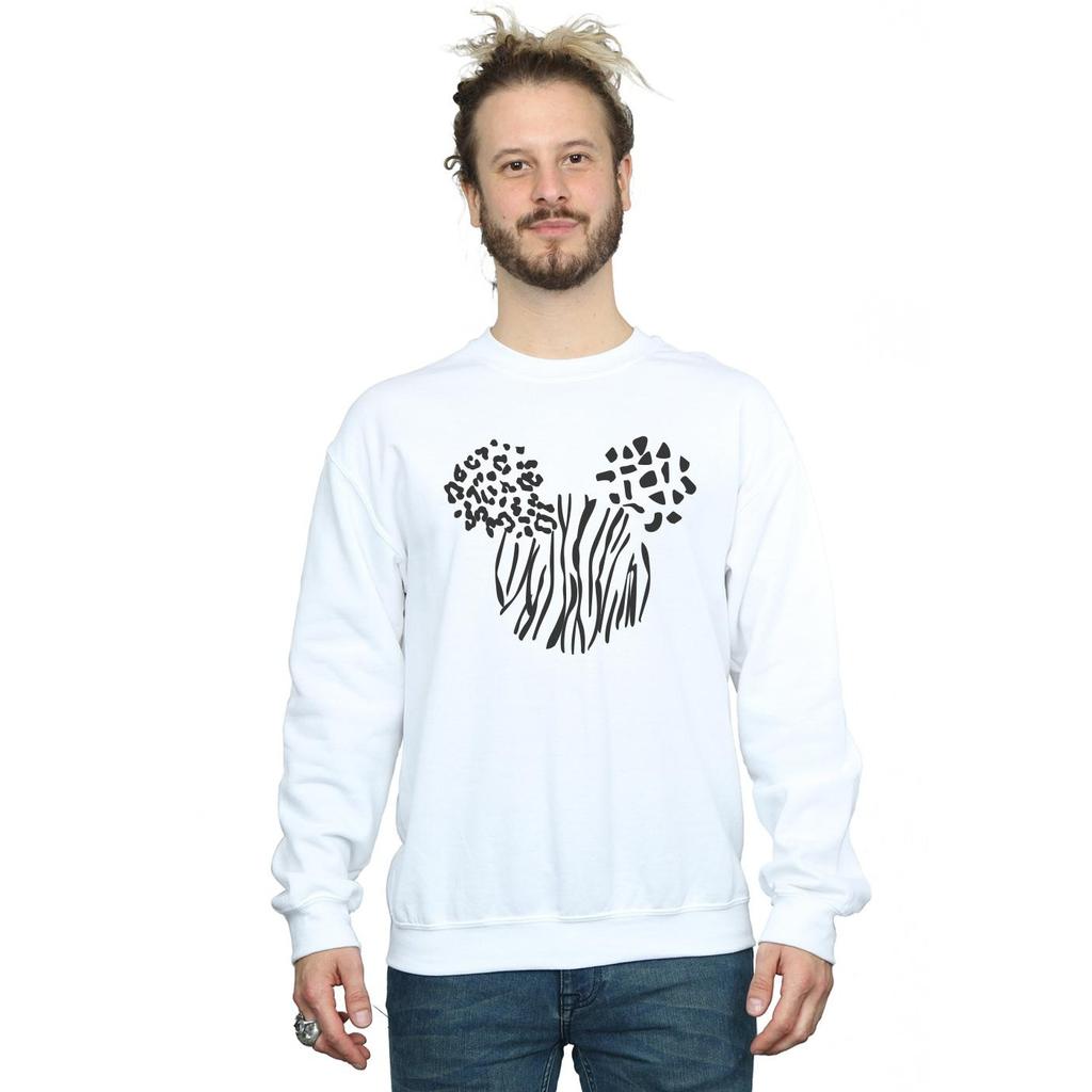 Disney Mens Mickey Mouse Animal Sweatshirt