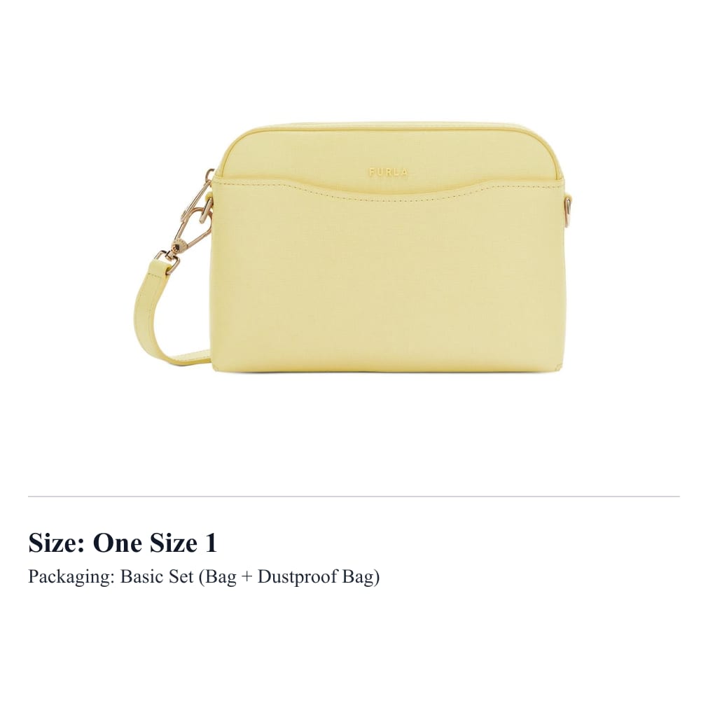 Furla Cow Leather Shoulder Bag, Crossbody Bag Mini Women's Yellow WE00670-B30000-3684S