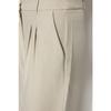 Brown Wide Leg Pleated Woven Trousers Twoaw22pl0475