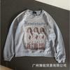 Unisex Oversized Cotton Graphic Print Hoodie Streetwear Loose Fit Casual Sweatshirt
