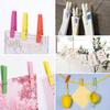 50Pcs Wooden Clothespins Photo Clips Strong Grip Compact Size Portable Heavy-Duty Craft Art Picture Clips Colorful Clothespins