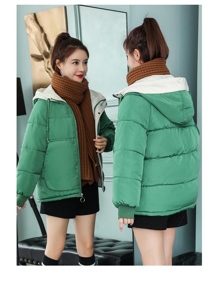 Women's Winter Short Hooded Padded Jacket Small Padded Jacket Down Padded Jacket Commuter