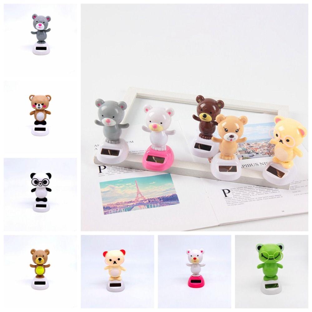 Пластиковая кукла с качающейся головой на солнечной энергии, животное на солнечной энергии для автомобиля, танцующая игрушка на солнечной энергии, кукла в подарок