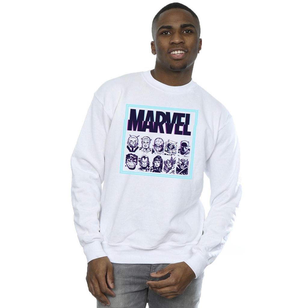 Marvel Mens Comics Glitch Sweatshirt