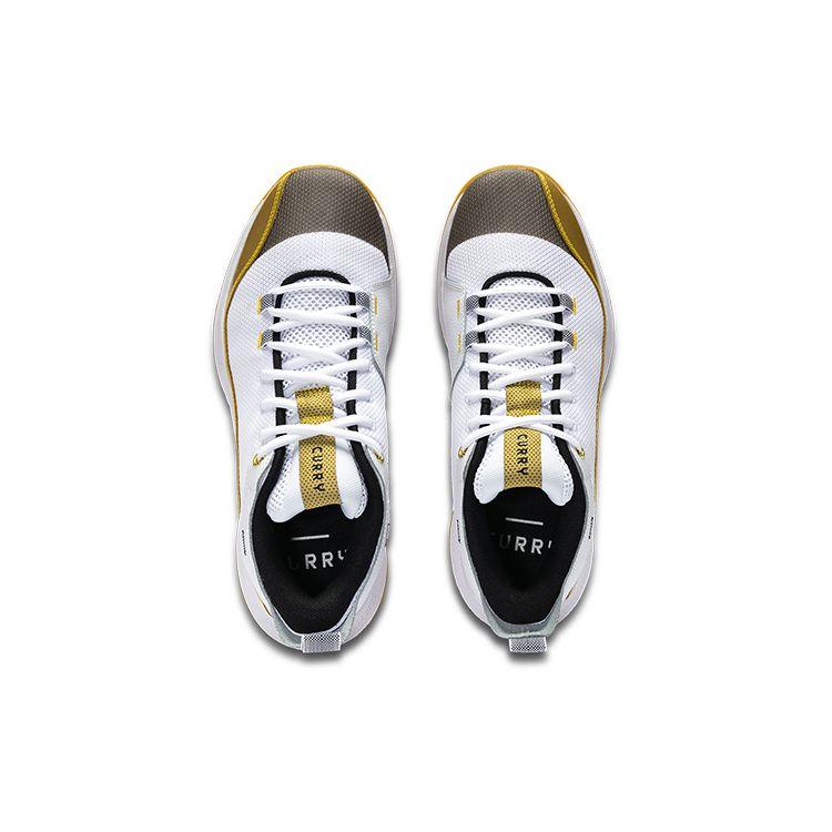 Under Armour Мужские Curry 3Z5 Белый Металлик Золотой Темно-синий 3024764-106