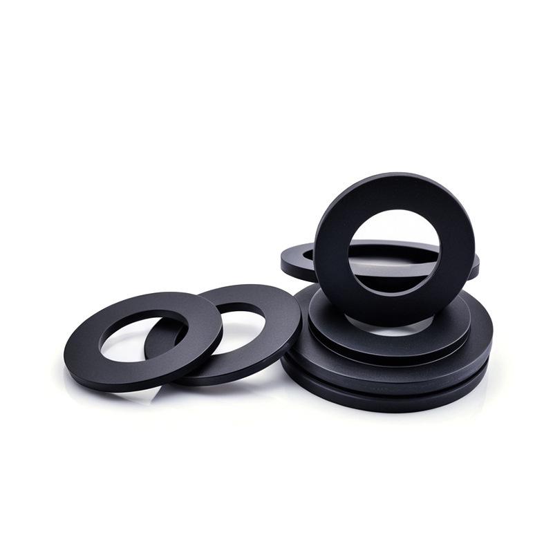Игу Игу Нержавеющая сталь Черная прокладка Шайба M3M4 Плоская шайба для винтов